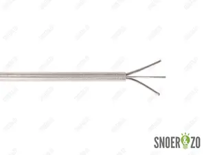 Pendelsnoer met staaldraad transparant 2x0,75 mm²