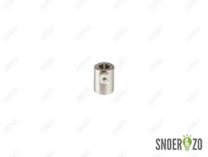Trekontlaster geborsteld nikkel ( RVS look ) binnendraad