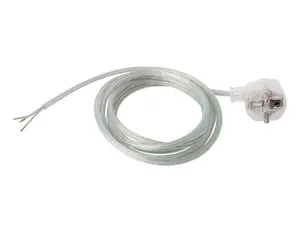 Aansluitsnoer met randaarde stekker - 3x0.75mm² - 200 cm - transparant