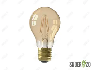 Calex LED filament GLS 4.5W E27 goud dimbaar