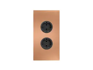 CARESSI 2ST20 Energiezuil Copper- opbouw met twee stopcontacten