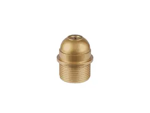 Fitting E27 bakeliet goud verhoogd