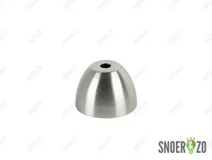 Fittinghuls E27 geborsteld nikkel ( RVS look ) tuit model