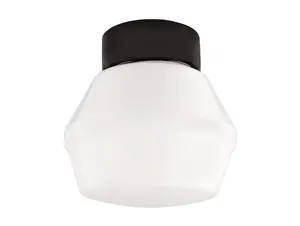 Ifö Electric Classic Retro plafondlamp porselein zwart - opaal glas - E27