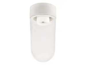 Ifö Electric Classic Stallglass plafondlamp porselein wit - helder glas - E27