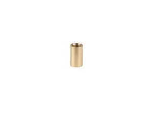 Koppelstuk messing binnendraad M10x1 - lengte 12 mm