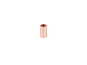 Koppelstuk rood koper binnendraad M10x1 - lengte 14 mm