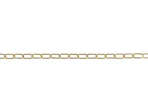 Lamp ketting messing kleur 20x10mm