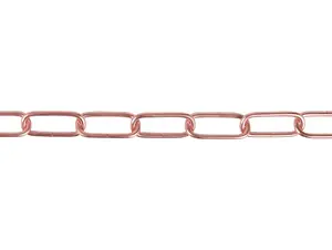 Lamp ketting rood koper 47x20mm