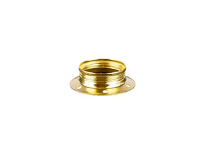 Metalen fitting ring voor E27 fitting - messing glans breed model