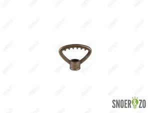Ringnippel brons getand 42 mm - M10x1 binnendraad