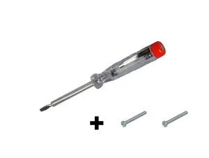 SNOER&ZO plafondkapset met spanningzoeker en twee M4x30mm centraaldoos boutjes