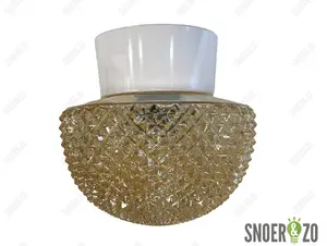 Vintage plafondlamp goud - halve bol