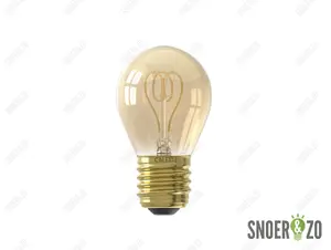 Calex LED flex filament kogel 2.5W E27 goud dimbaar