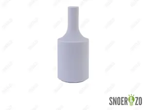 Fittinghuls siliconen cilinder lichtgrijs E27