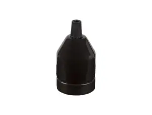 Ifö Electric porselein fitting E27 zwart