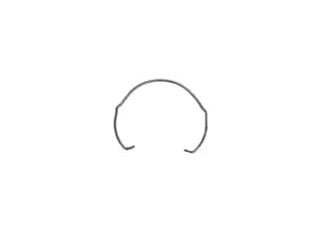 Inbouwspot veerring 50 mm
