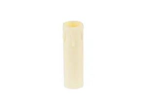 Kaarshuls E14 beige met druppeleffect - 8.5 cm