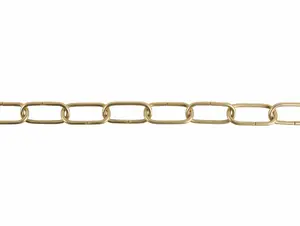 Lamp ketting echt messing 48x22mm