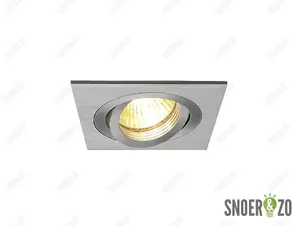 Onok inbouwspot 192/1 aluminium vierkant