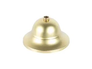 Plafondkap messing kelk model - 11 cm met stelring