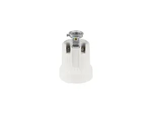 Porselein fitting E27 met montagebeugel M10x1 met aarde aansluiting