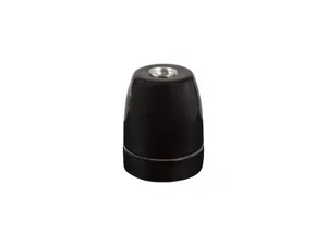 Porselein fitting E27 zwart