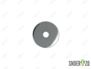Sier afdekplaat cilinder chroom - 6 cm