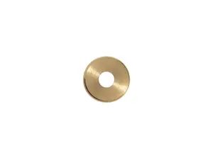 Sierafdekplaat flow messing - 2.5 cm met M10x1 schroefdraad