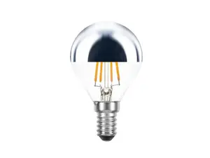 SPL LED filament kogel kopspiegellamp 4W E14 zilver dimbaar