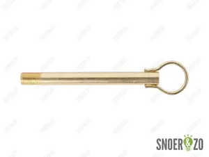 Stelpijp messing glans - lengte 120 mm - M10x1