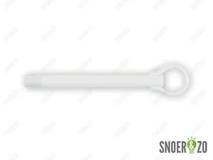 Stelpijp wit - lengte 140 mm - M10x1