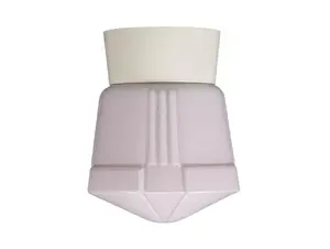 Thabur plafonnière deco roze met witte houder
