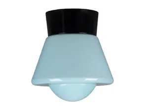 Thabur plafonnière komeet blauw met zwarte houder