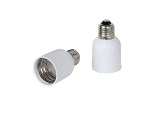 Verloopfitting van E27 naar E40 fitting wit